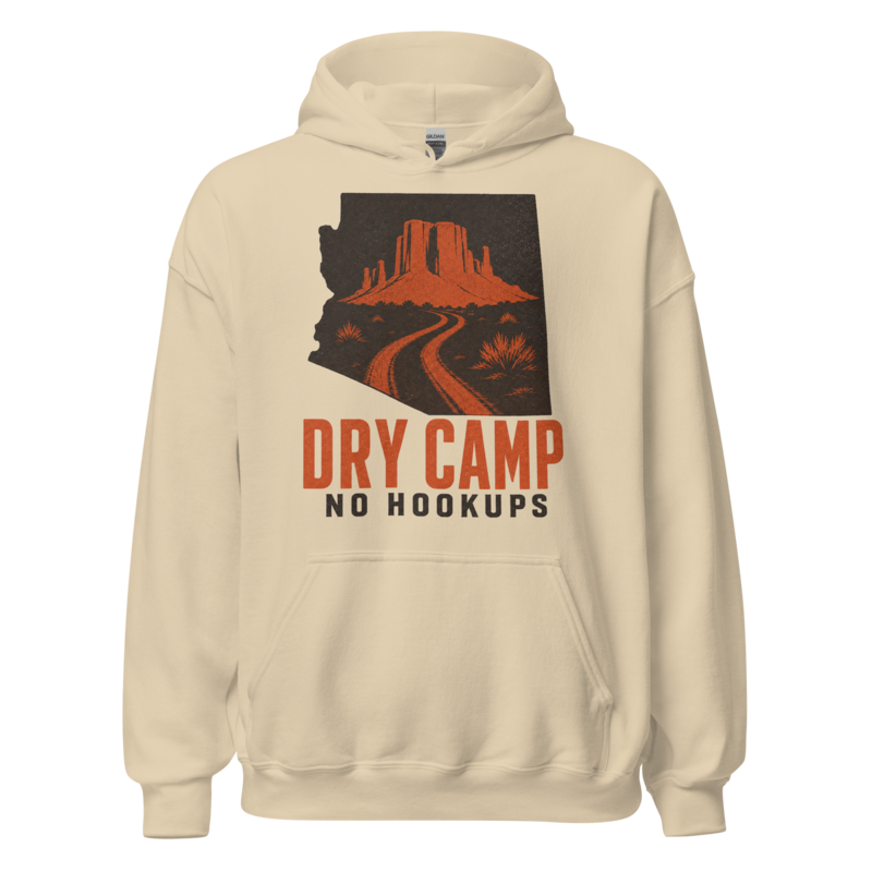 Dry Camp hoodie official Printful overlay
