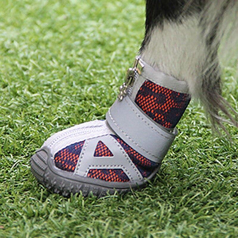 4pcs Waterproof Winter Pet Dog Shoes Anti-slip Rain Snow Boots