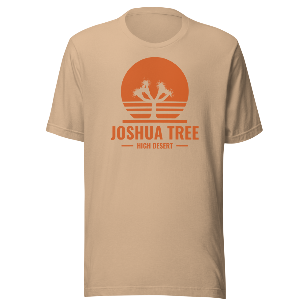 Joshua Tree t-shirt - Tan - official Printful mockup