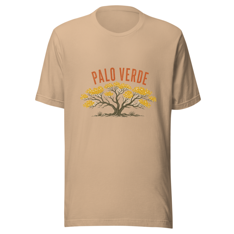 PRINTFUL-palo-verde-unisex-t-shirt-dust-season-2026-20260825 official on-garment mock