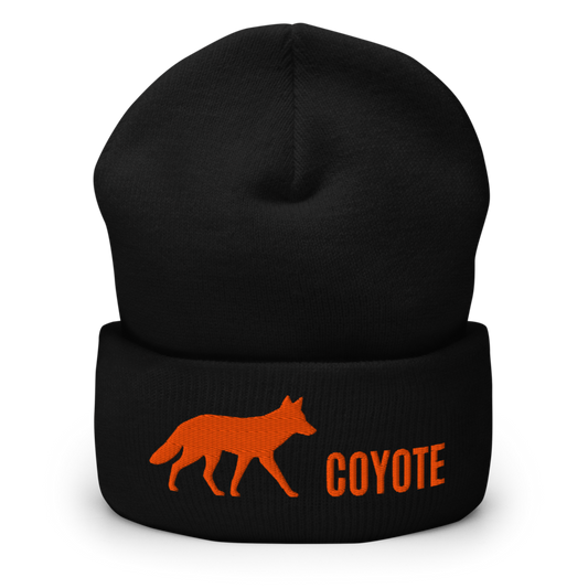 Coyote beanie - Black - official Printful mockup