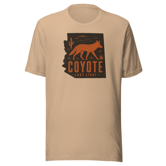 Coyote t-shirt - Tan - official Printful mockup