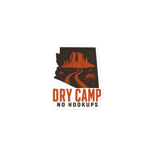 Dry Camp sticker official Printful overlay