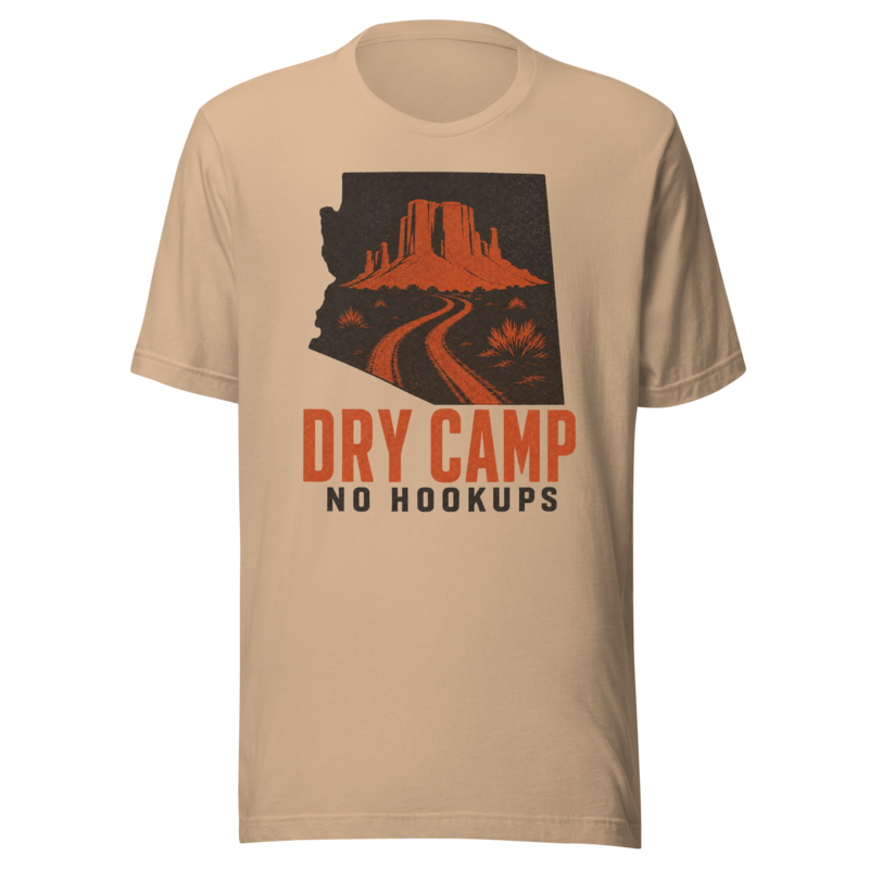 Dry Camp tee official Printful overlay
