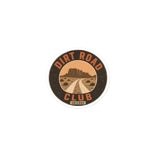 Dirt Road Club sticker, official Printful mockup