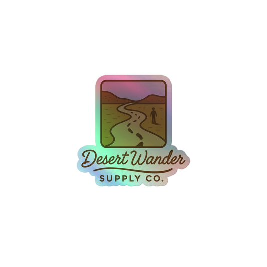 Holographic sticker, official Printful mockup