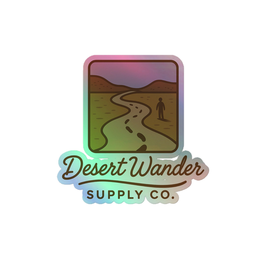Holographic sticker, official Printful mockup