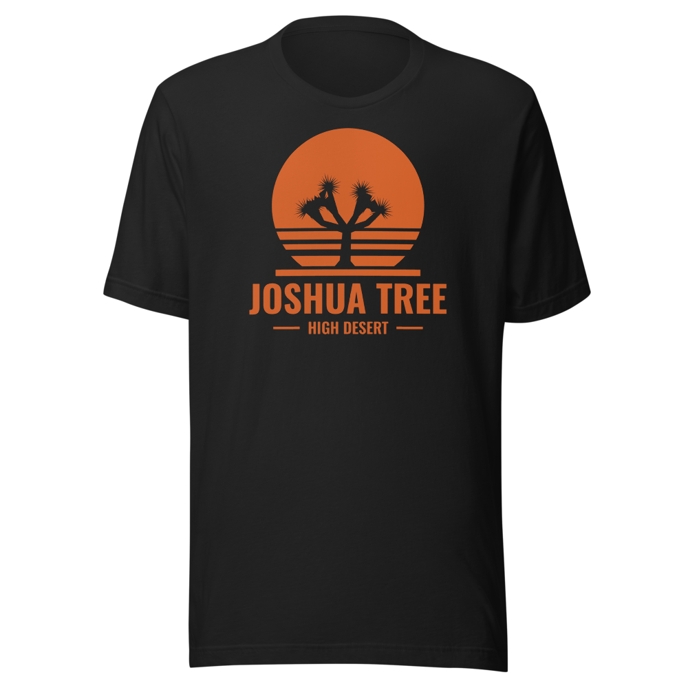 Joshua Tree t-shirt - Vintage Black - official Printful mockup